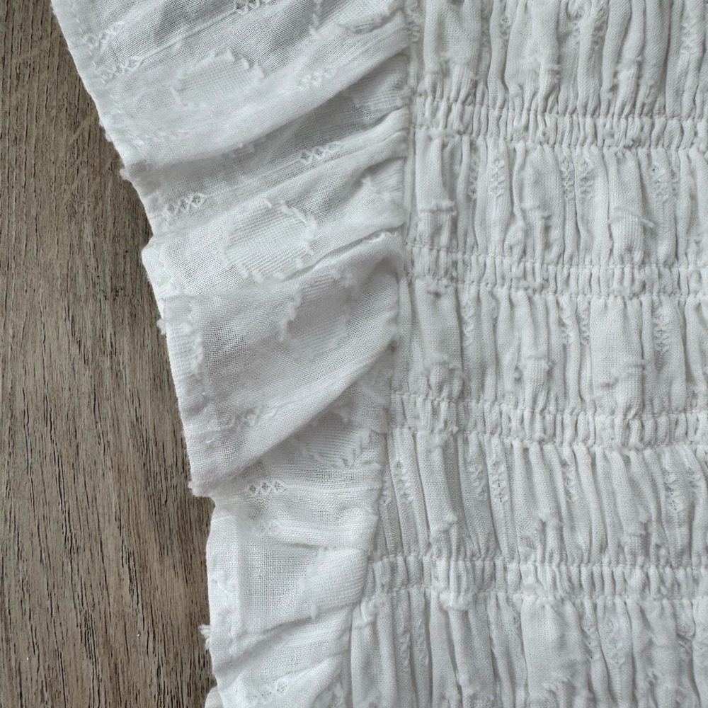 Anthropologie Peregrine White Dress XS Boho Romantic Cottagecore Chic - Picture 5 of 14